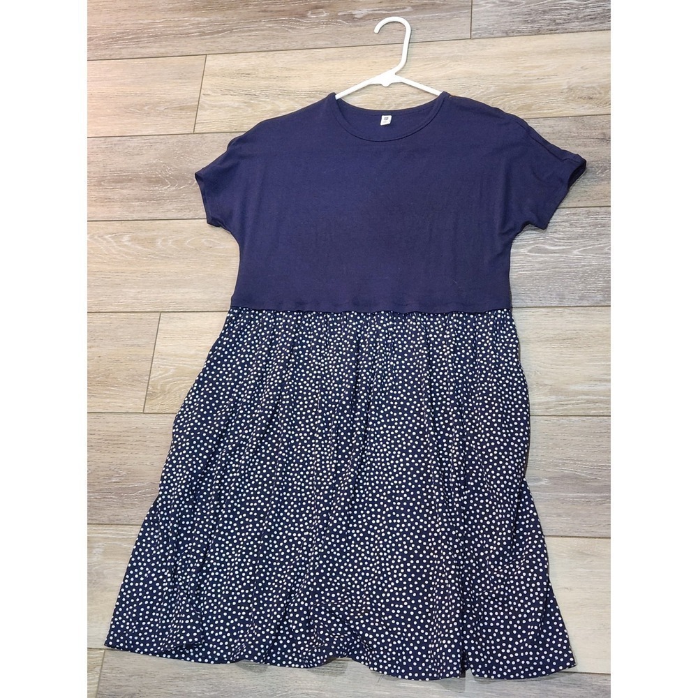 Uniqlo girls polkadot rayon Dress Size 12